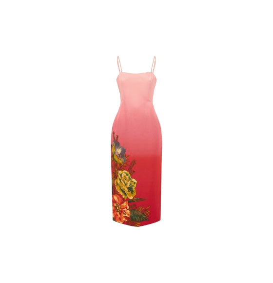 Pink Ombre Inez Midi Dress Pink Ombre Inez Midi Dress