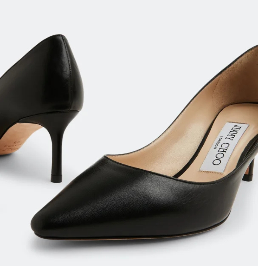 Black Romy 60 Leather Pumps