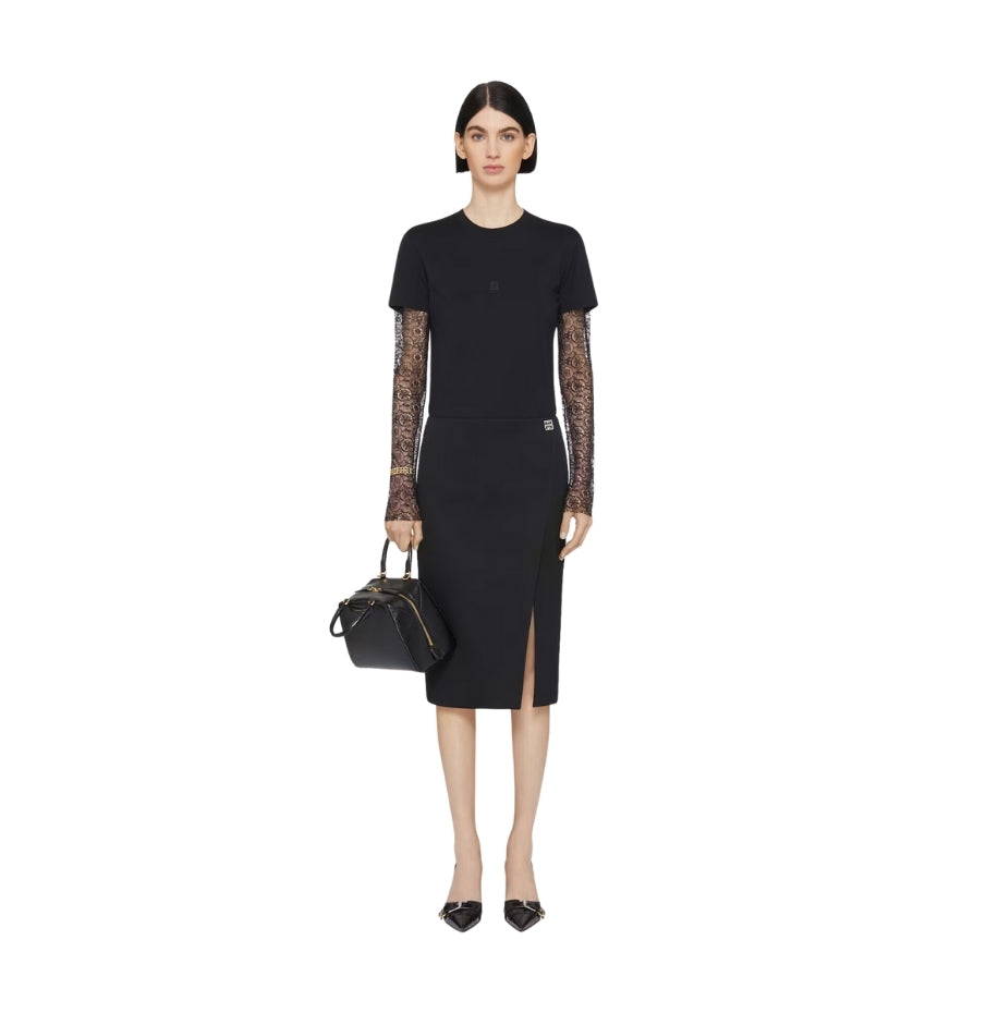 Black Givenchy Midi Skirt