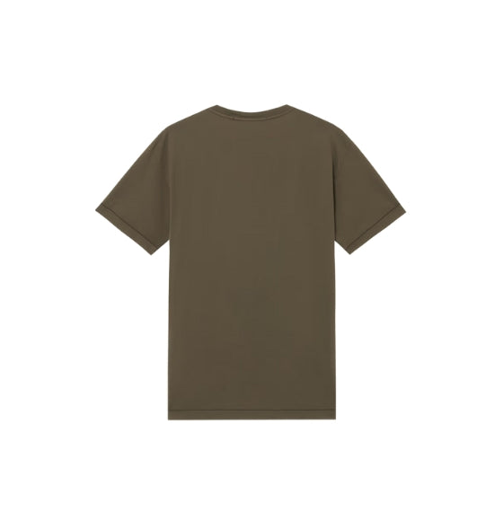 Military Green Compass Patch Crew Neck T-Shirt