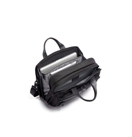 Black Alpha 3 Organizer Briefcase