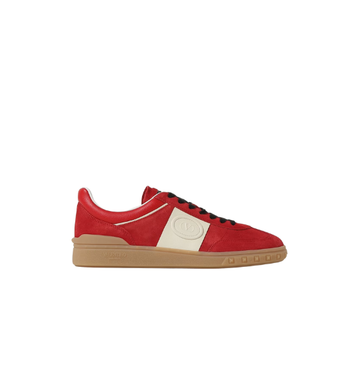 Upvillage low top trainer in split leather and calfskin nappa leather