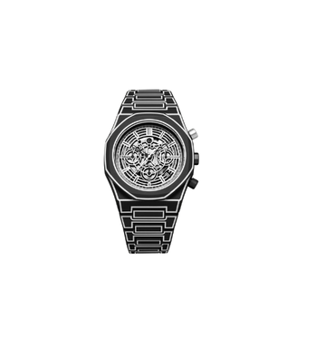 Black Sketch Polychrono Watch | 40.5mm