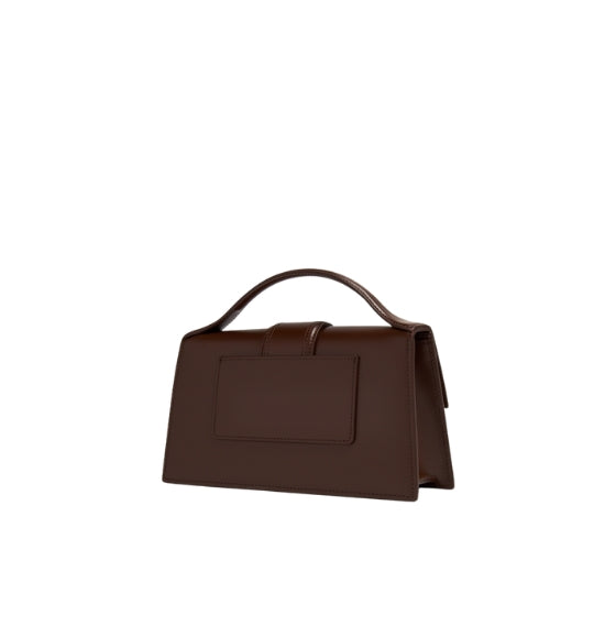 Dark Brown Large Bambino Leather Cross-Body Bag