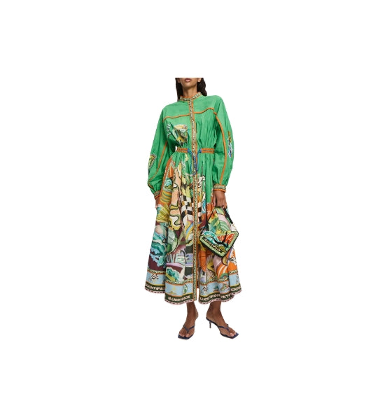 Multicolour Lucky Pace Shirtdress