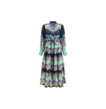 Blue Madalena Floral Shirtdress