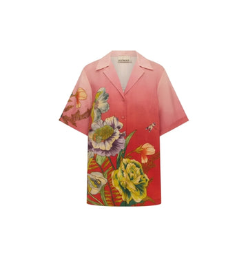 Pink Ombre Inez Linen Shirt