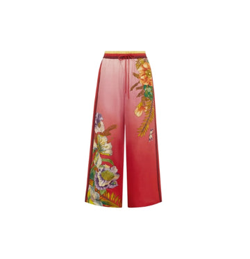 Pink Ombre Inez Wide-Leg Pants