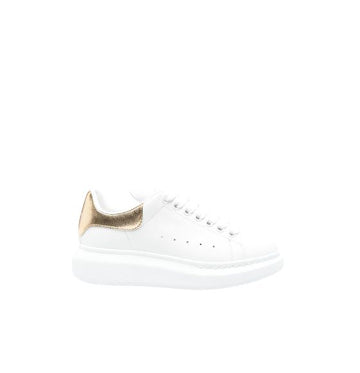 White Gold-Detailed Oversize Sneakers