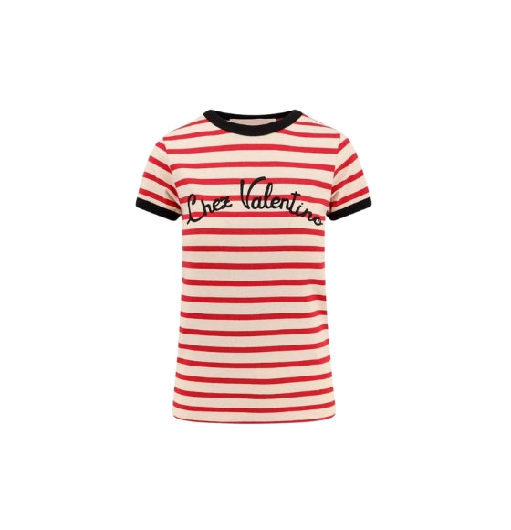 Striped Chez Valentino Slim Fit Cotton T-shirt