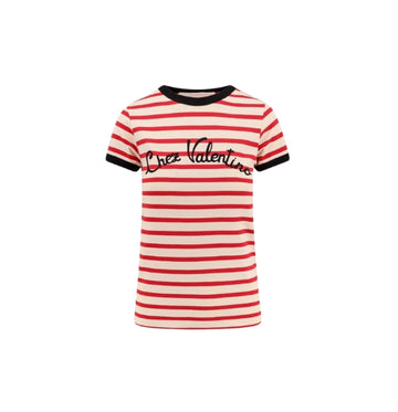 Striped Chez Valentino Slim Fit Cotton T-shirt