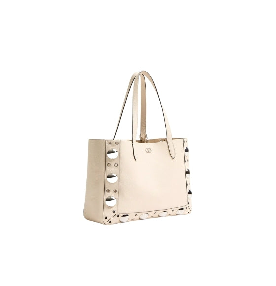 White NellcÃ´te Stud-Detailed Shoulder Bag