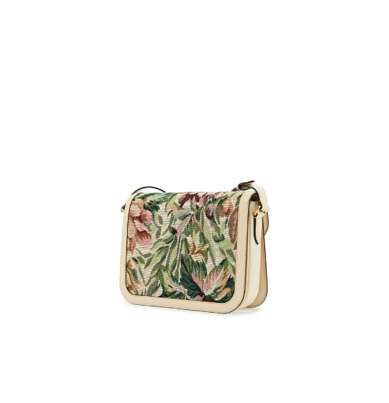 Floral Pattern 9to5 Shoulder Leather Bag