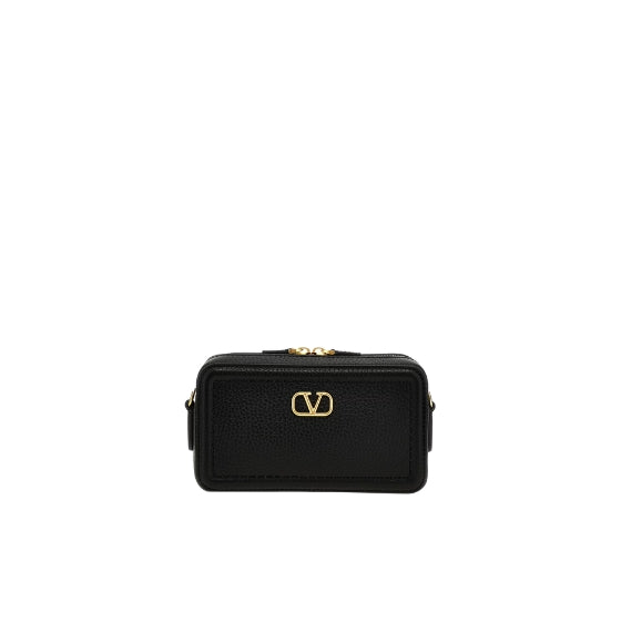 Black Mini Alltime Calfskin Crossbody Bag