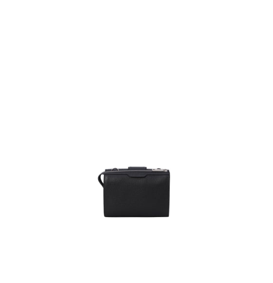 Dark Brown FF Motif Double Baguette Crossbody Bag