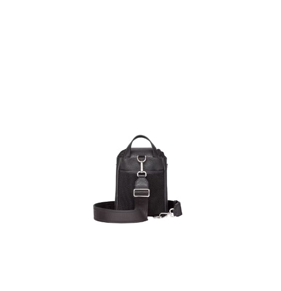 Black Fendi Strike Leather Mini Crossbody Bag