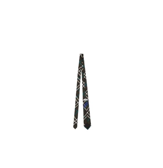 Charcoal Gray & Black Nova Silk Tie