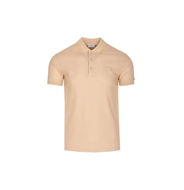 Beige Cotton PiquÃ© Polo Shirt