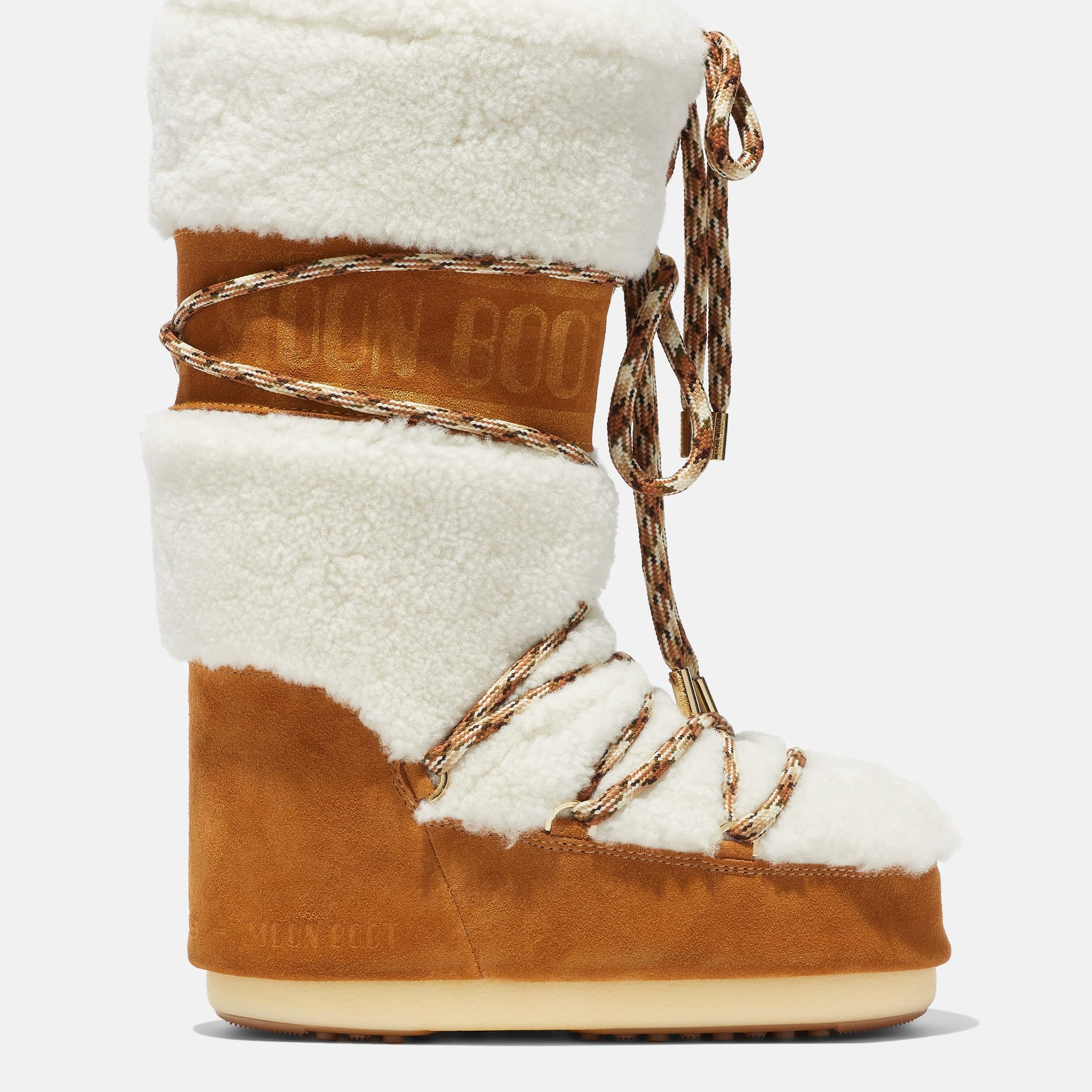 LAB69 ICON CREAM SHEARLING BOOTS