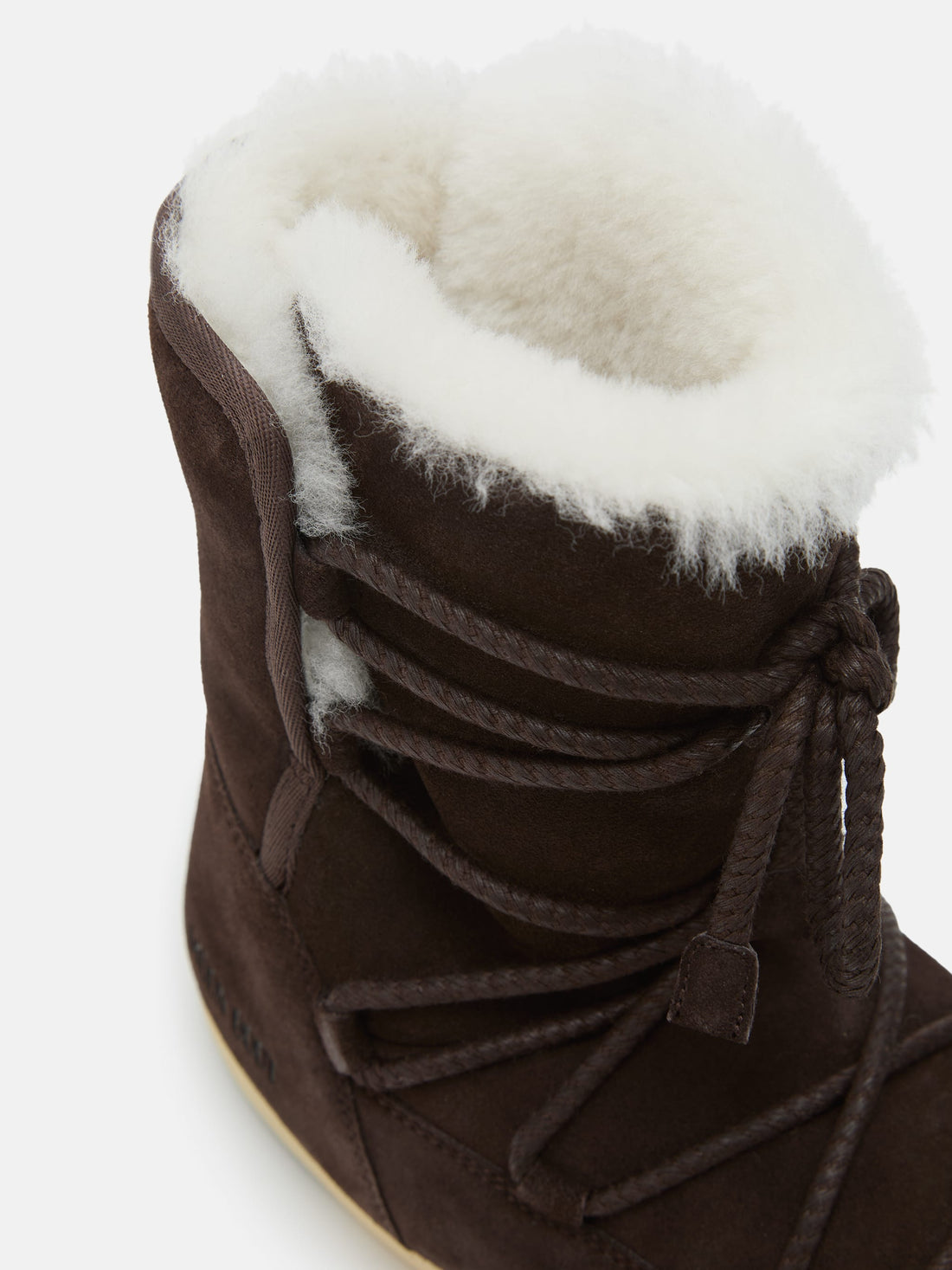 EVX DARK BROWN SUEDE & SHEARLING BOOTS