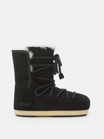 EVX BLACK BOOT SUEDE & SHEARLING BOOTS