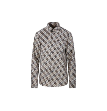 Multicoloured Checkered Collared Long sleeved Shirt