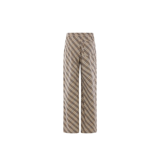Multicoloured Checkered Pyjama Cotton Trousers