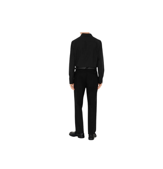 Black Long Sleeved Classic Cotton Shirt