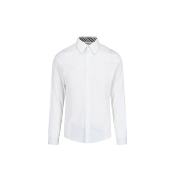 White Long Sleeved Classic Cotton Shirt