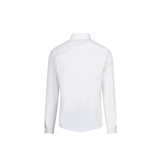 White Long Sleeved Classic Cotton Shirt