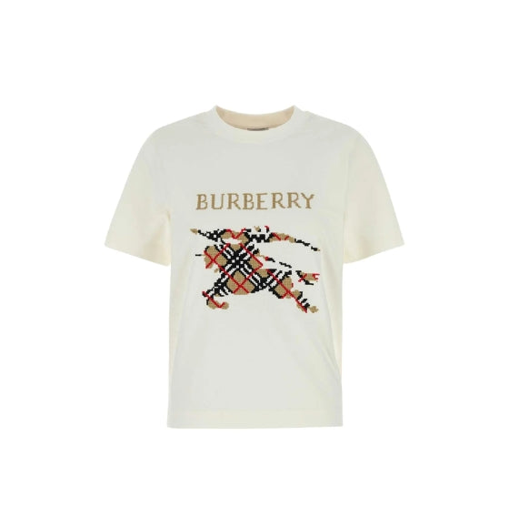 White Knight Logo Cotton T-Shirt