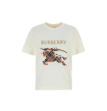 White Knight Logo Cotton T-Shirt