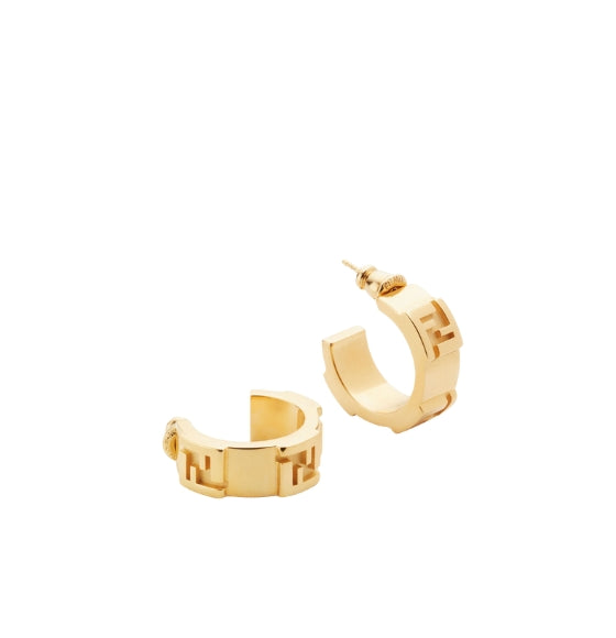 Gold Forever Finish Metal Gold Earrings