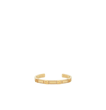Gold Forever Fendi Logo Rigid Bracelet