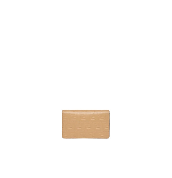 Light Brown FF Diamonds Wallet On Chain Shoulder Bag