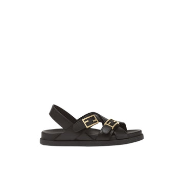 Black Fendi Feel Chunky Sandals