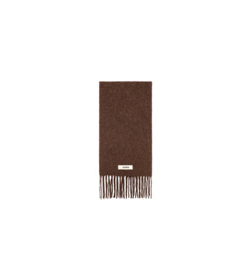 Brown Carro Fringe Scarf