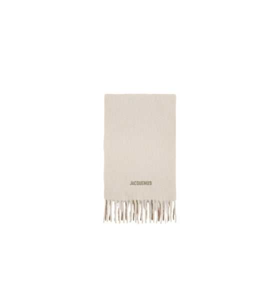 Beige Moisson Gradient Wool Scarf
