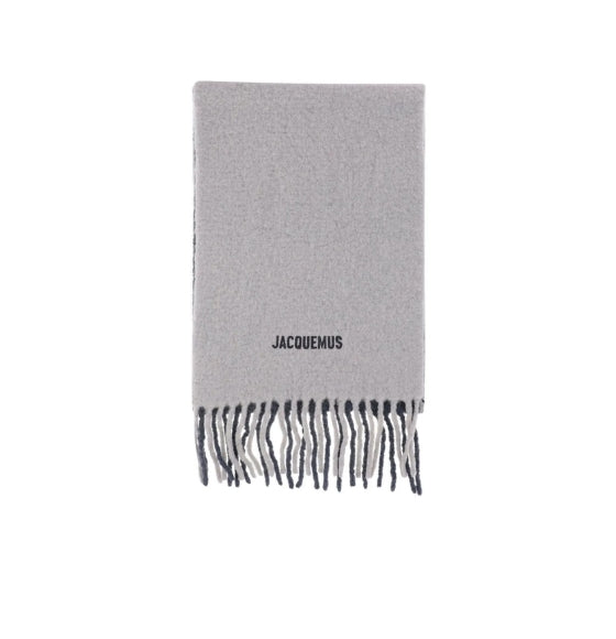 Grey Moisson Gradient Wool Scarf