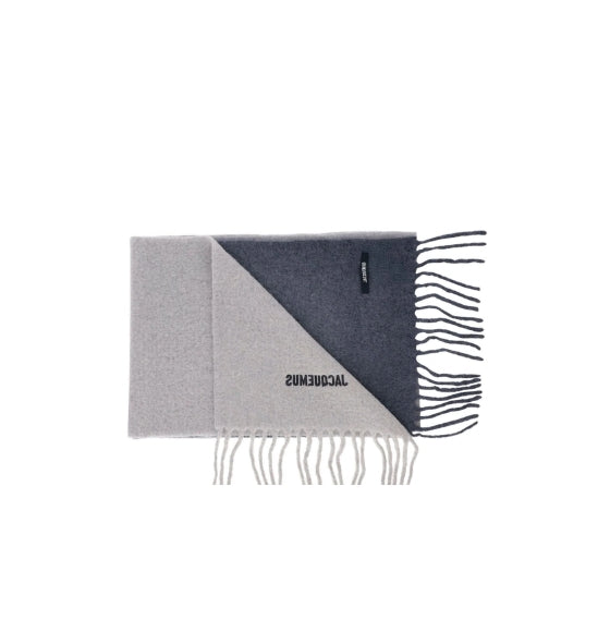 Grey Moisson Gradient Wool Scarf