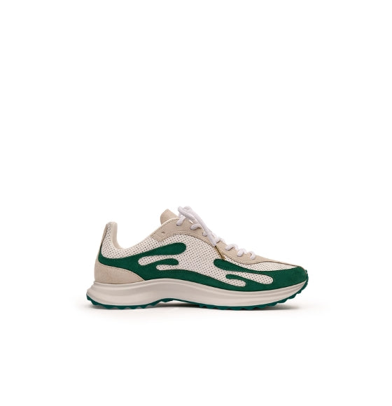 White & Green Stade Sneaker