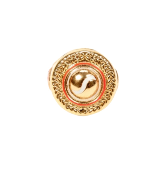 Gold Sports Medallion Ring