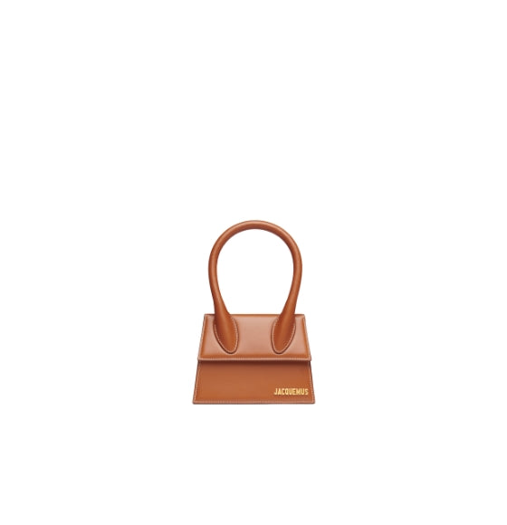 Light Brown Le Chiquito Medium Leather Bag