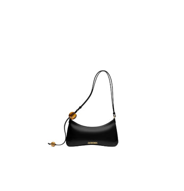 Black Bisou Perle Beaded Shoulder Ba