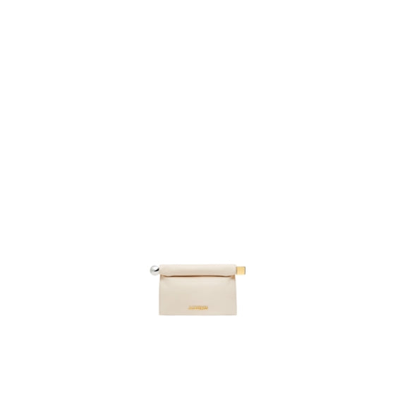 Light Ivory Carré Mini Take-Out Clutch