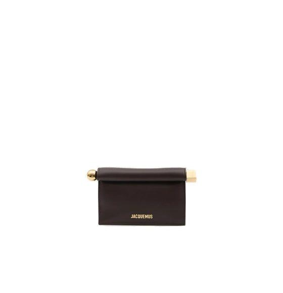 Brown Carré Mini Take-Out Clutch