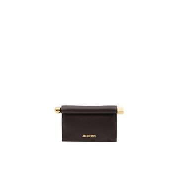 Brown Carré Mini Take-Out Clutch