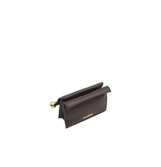 Brown Carré Mini Take-Out Clutch