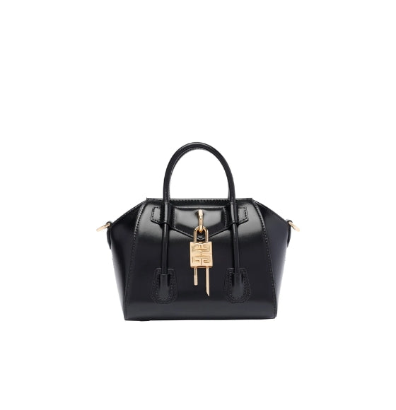 Black Antigona Toy Lock Crossbody Bag