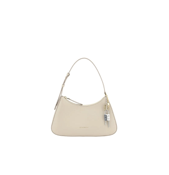 Beige Lucy Lock Small Shoulder Bag